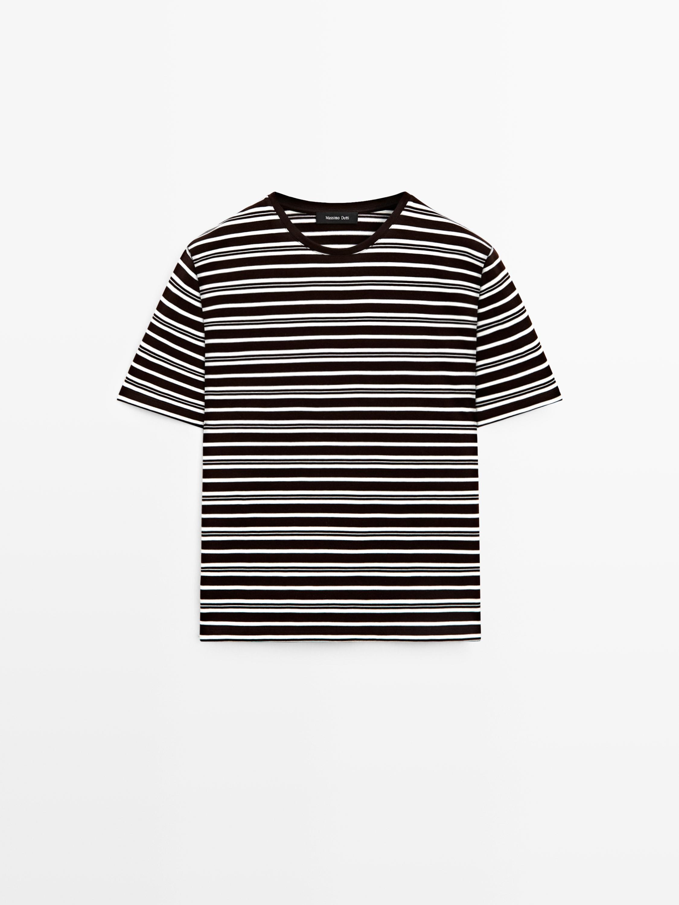Striped short sleeve T-shirt